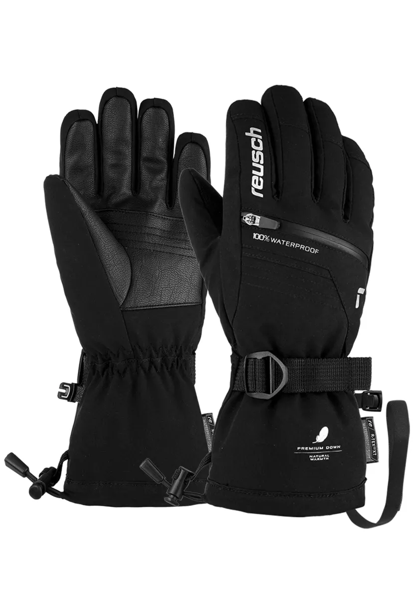LANDO R TEX XT JUNIOR - Fingerhandschuh - black / silver