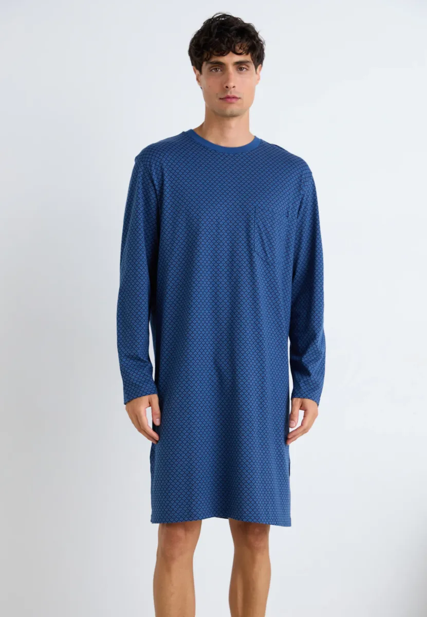 LANG - Nachthemd - atlantikblau