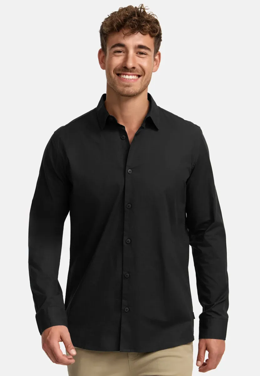 LANGARM INKAMBY - Hemd - black