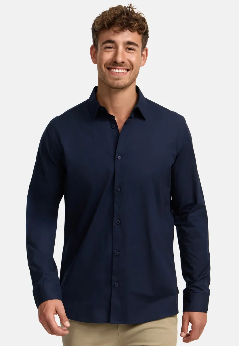 LANGARM INKAMBY - Hemd - navy