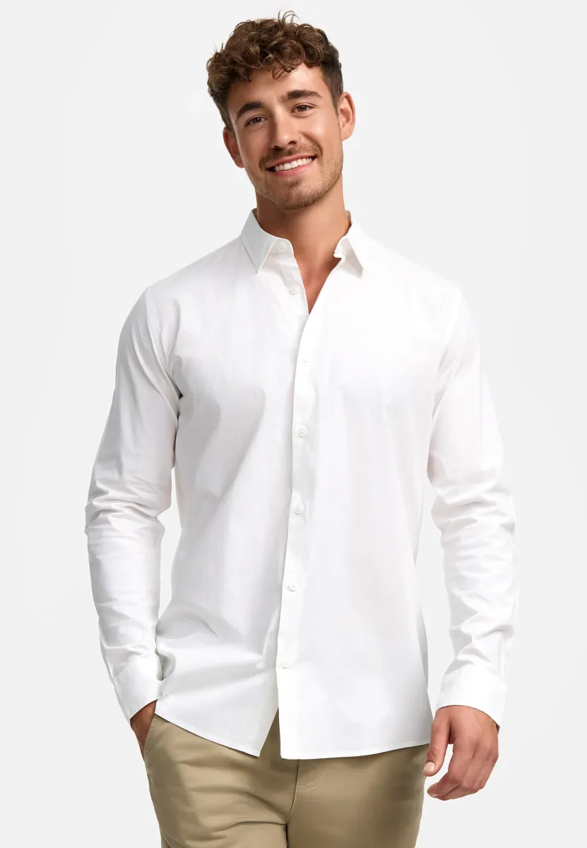LANGARM INKAMBY - Hemd - offwhite