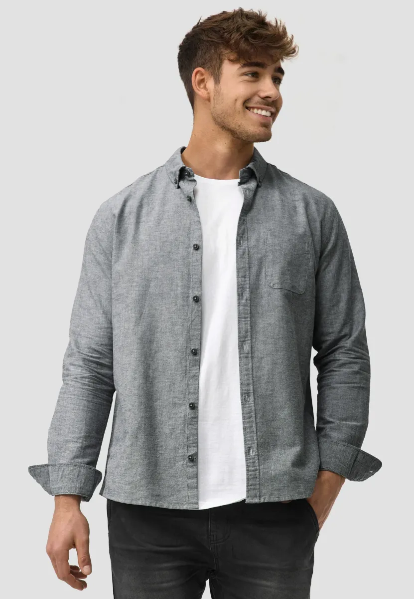 LANGARM KEPNER - Hemd - black