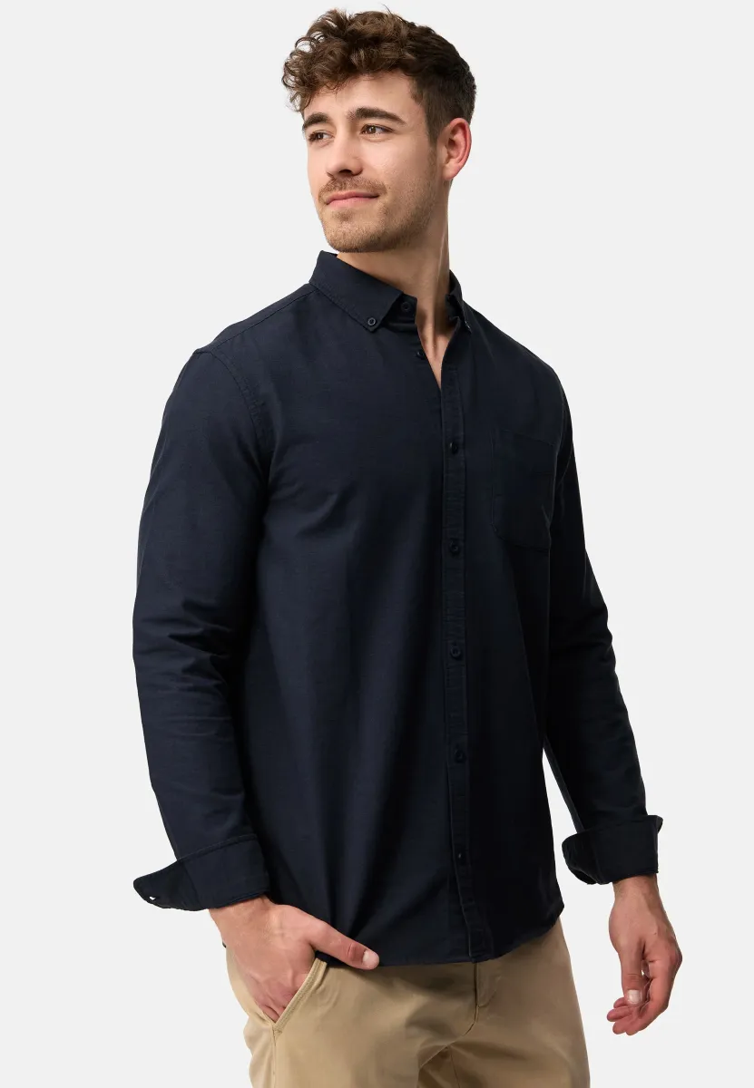 LANGARM KEPNER - Hemd - dark navy