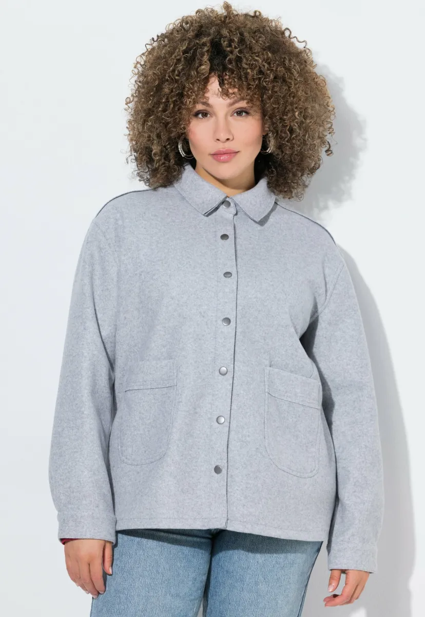 LANGARM - Leichte Jacke - pale mottled grey