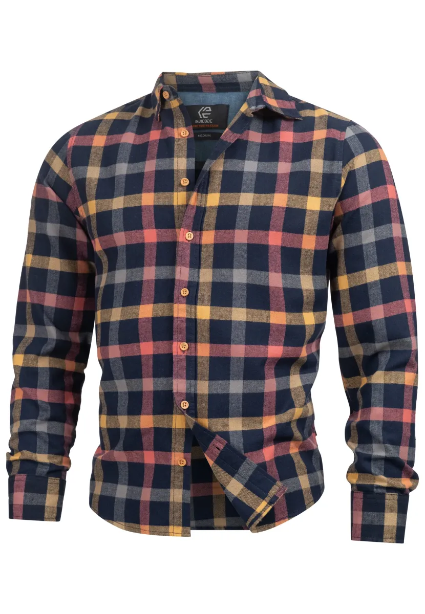 LANGARM RIVERSIDE - Hemd - navy mix