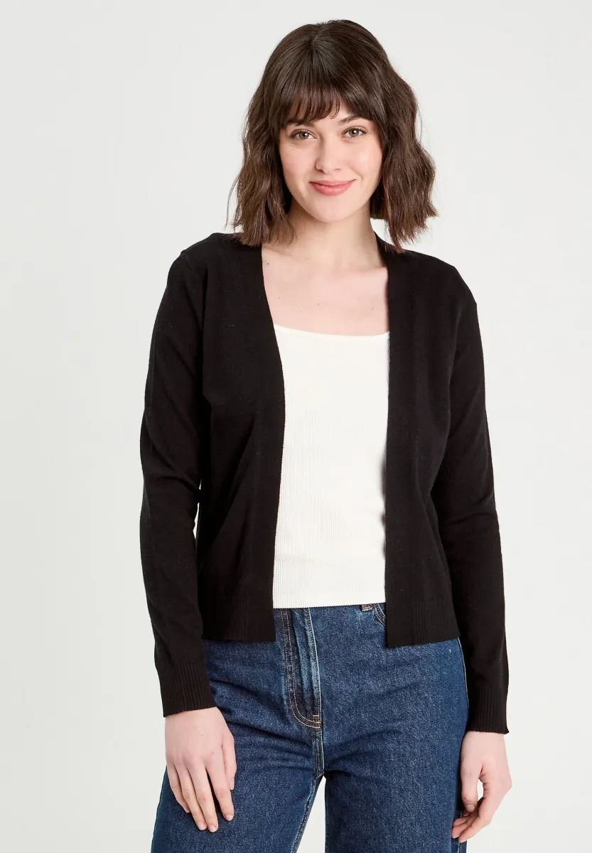 LANGARM - Strickjacke - noir