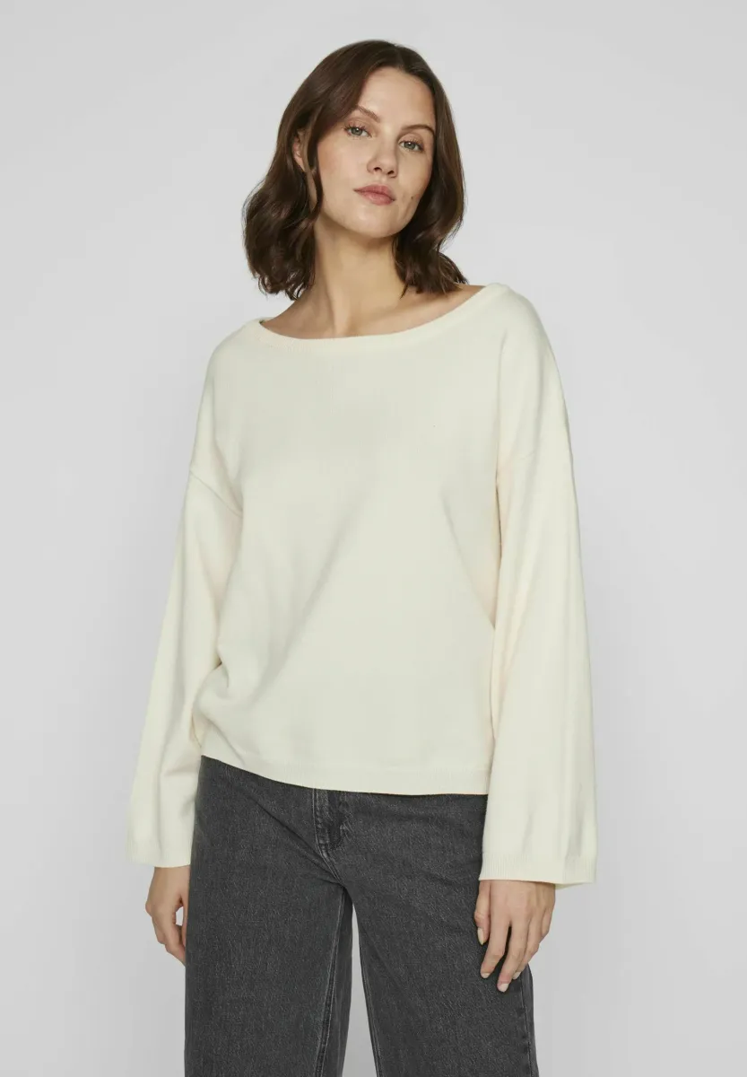 LANGARM - Strickpullover - birch