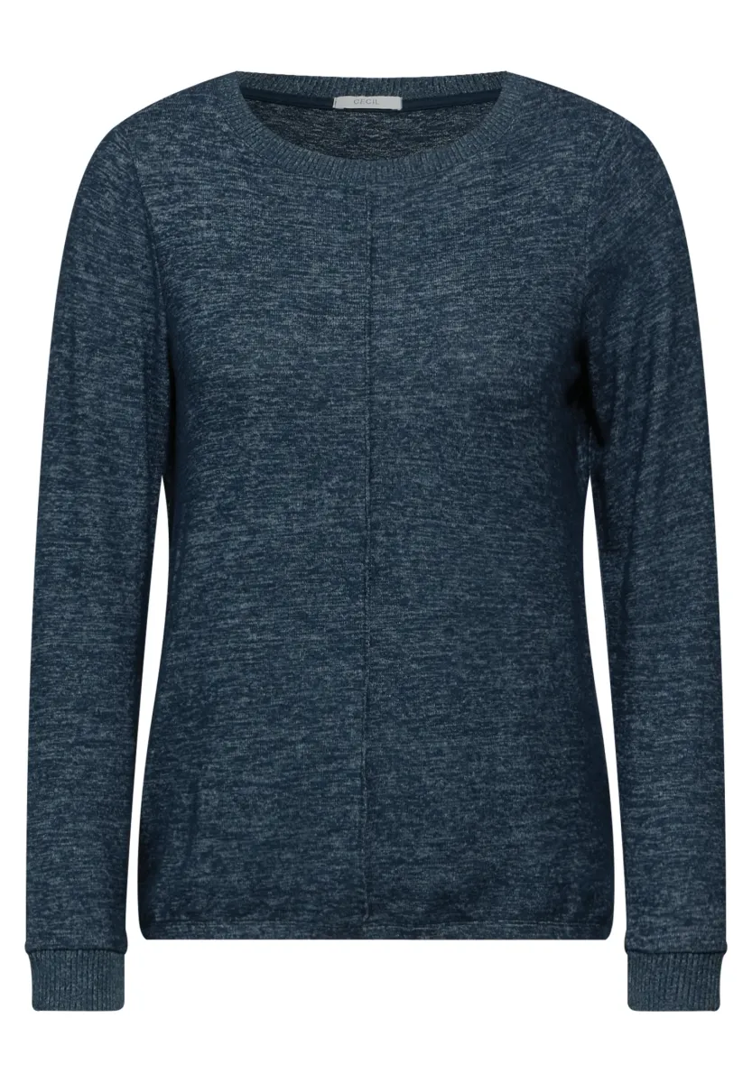 LANGARM - Strickpullover - blau