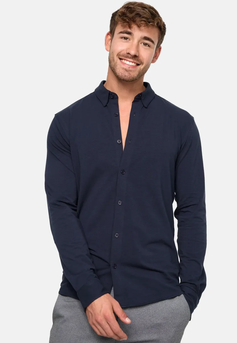LANGARM THEO - Hemd - navy