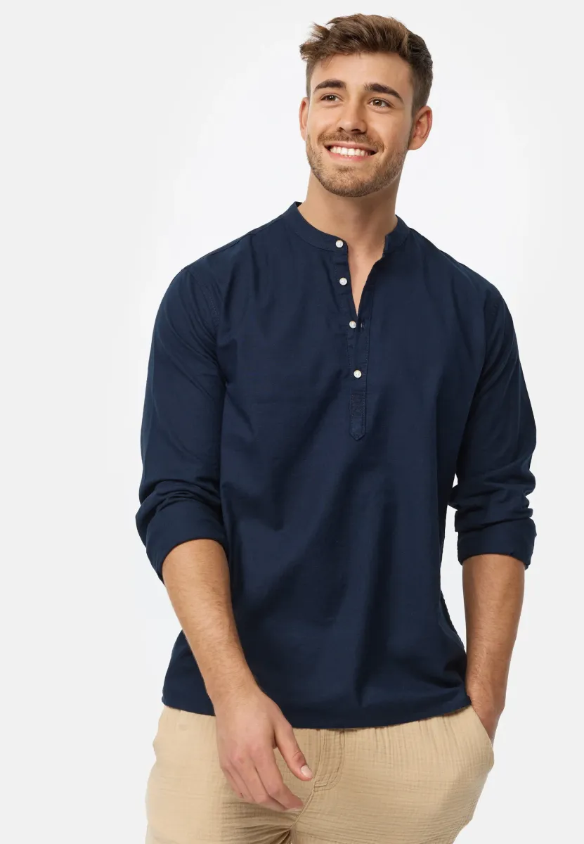 LANGARM WAYLON - Hemd - navy