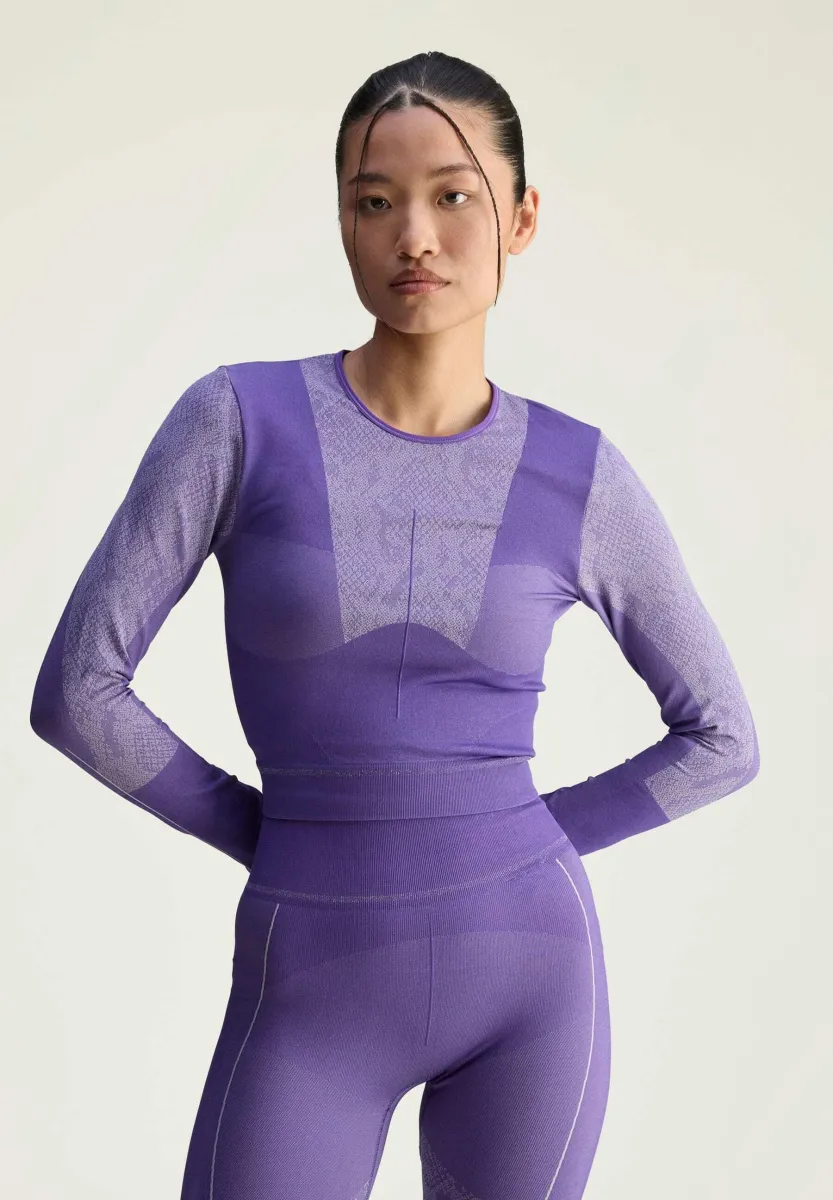 Langarmshirt - alpine violet/smc clear onix
