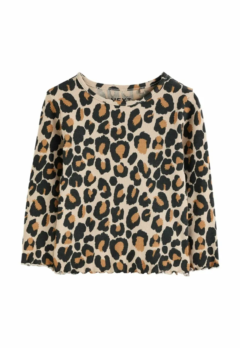 Langarmshirt - animal leopard print