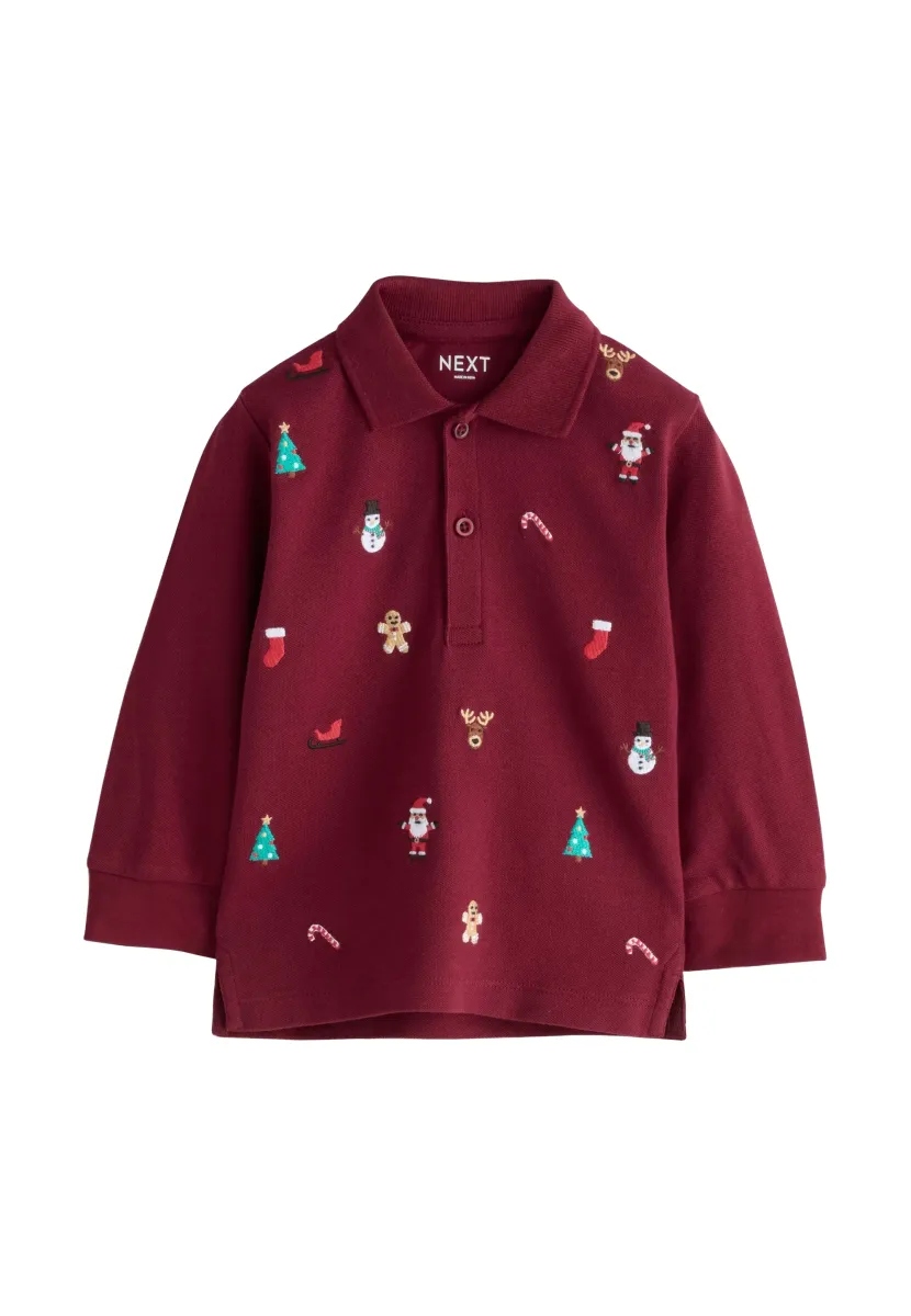 Langarmshirt - berry red