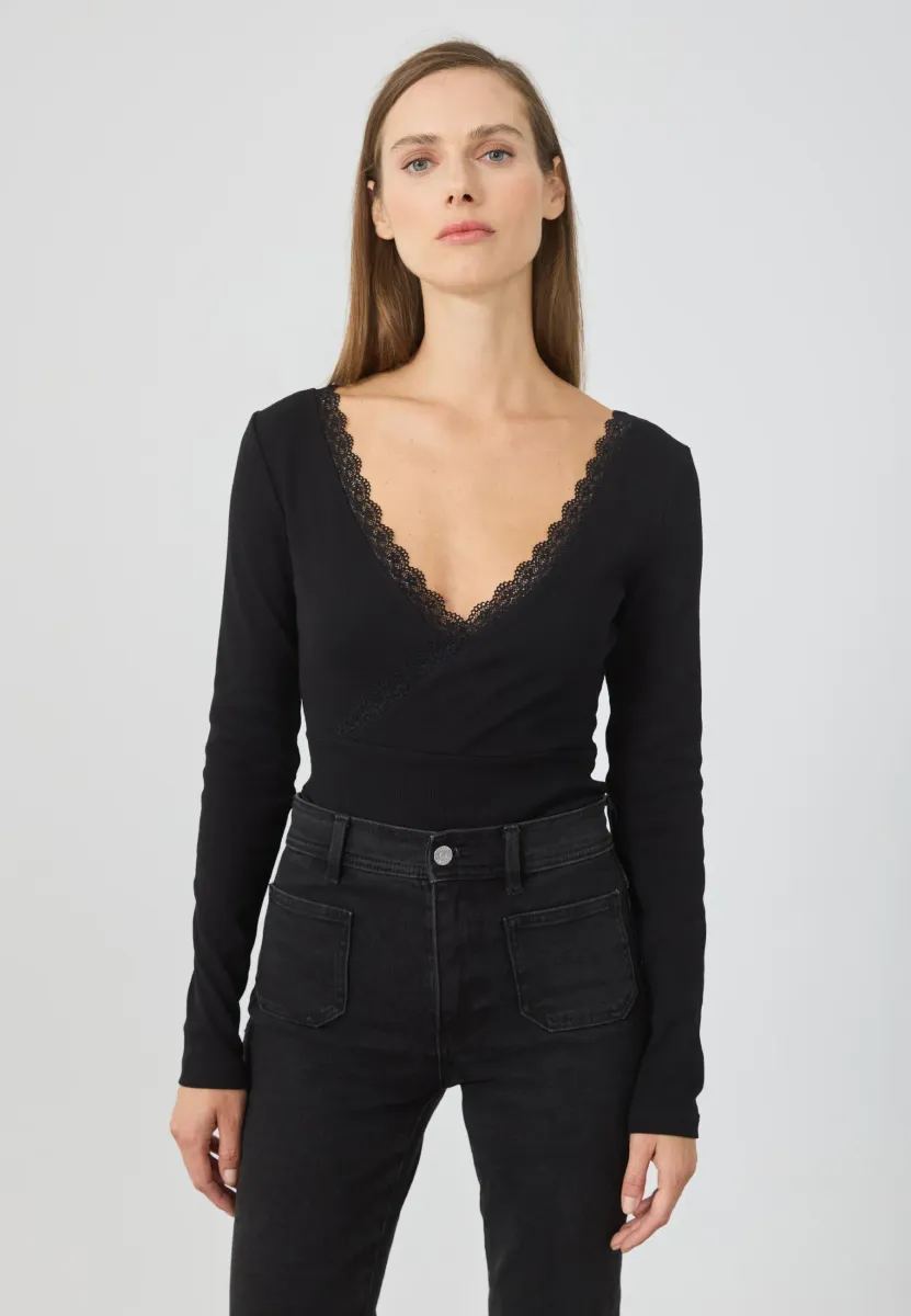 Langarmshirt - black