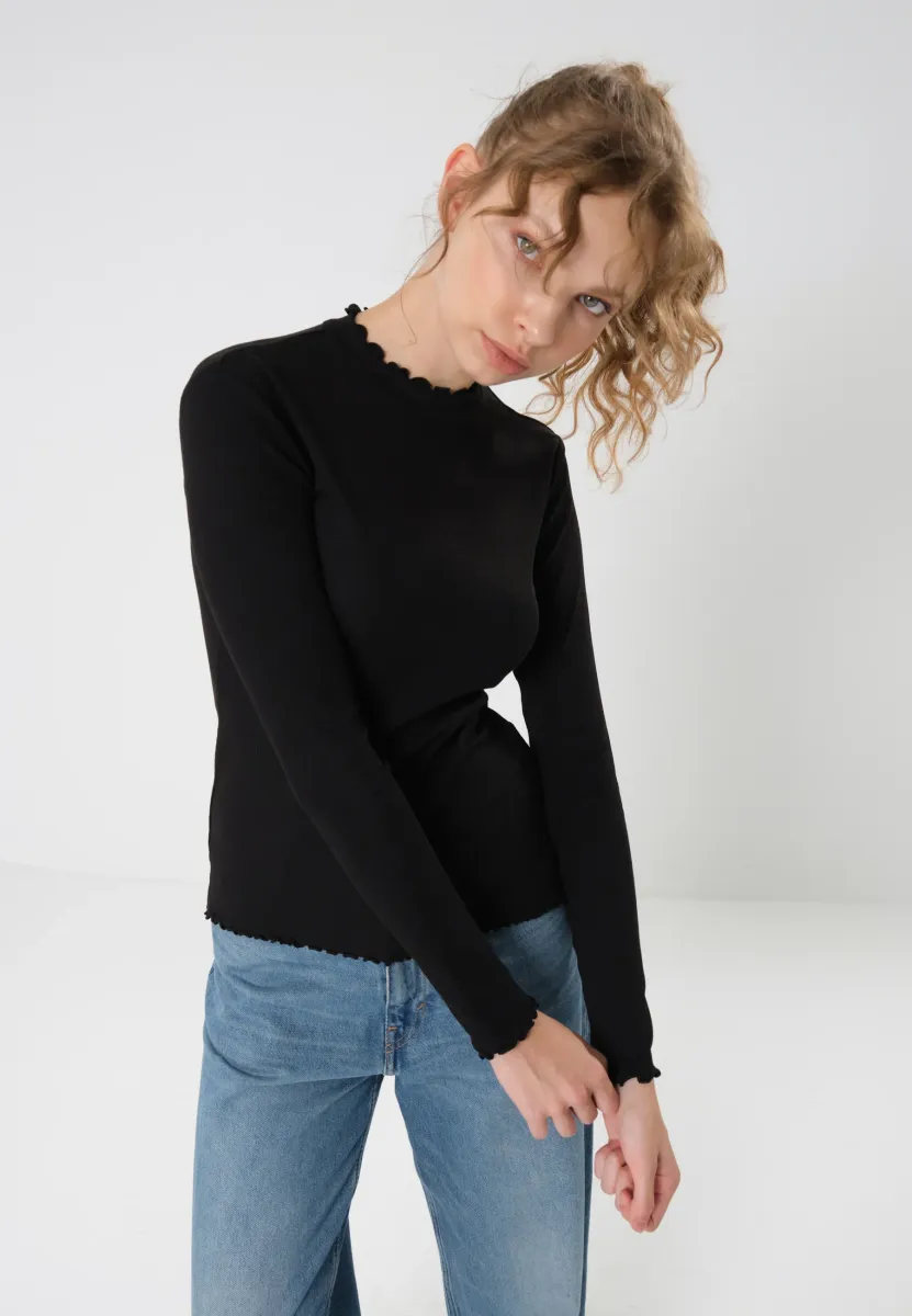 Langarmshirt - black