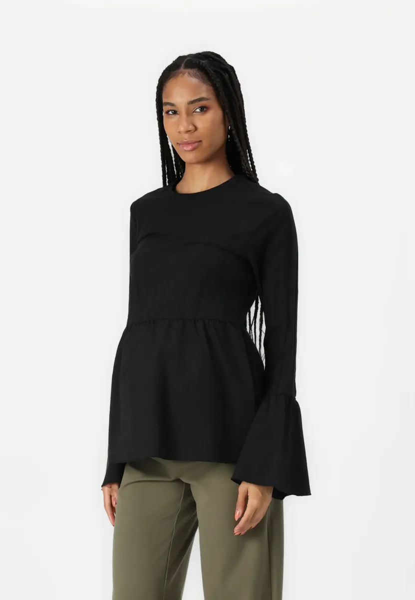 Langarmshirt - black