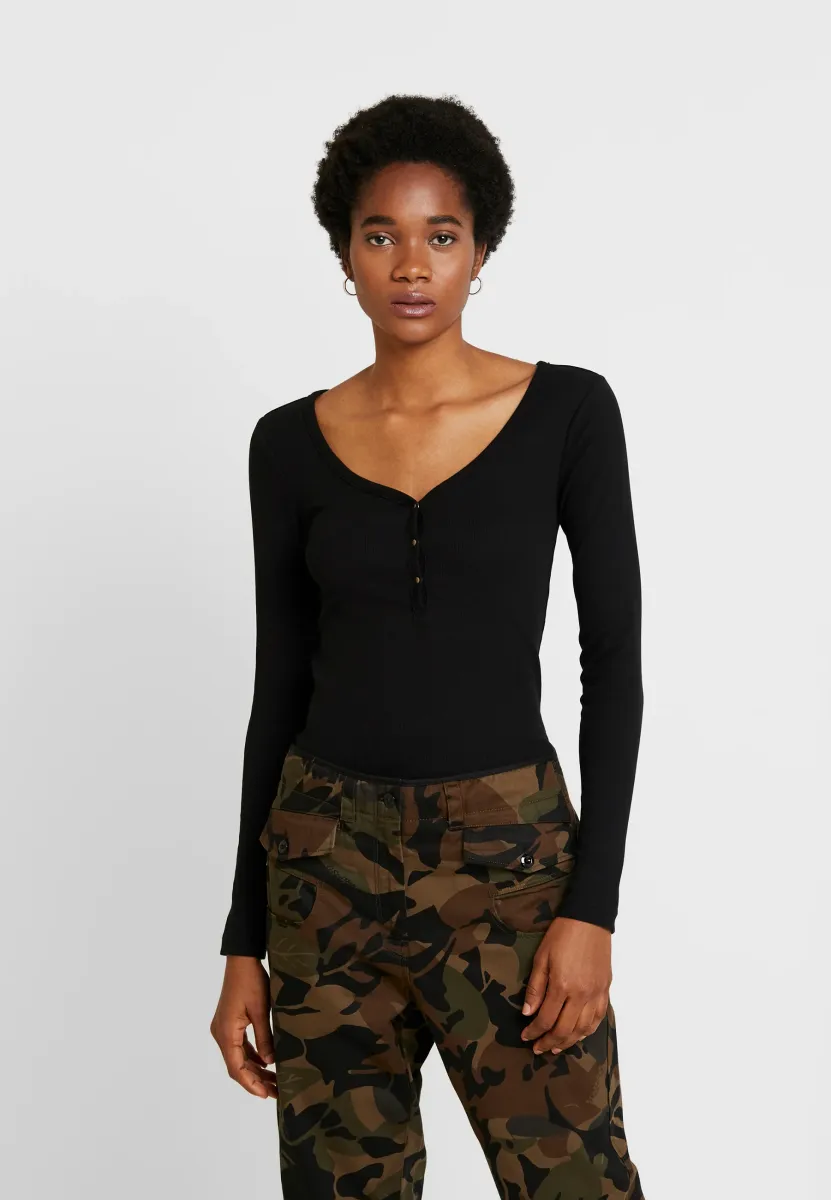 Langarmshirt - black