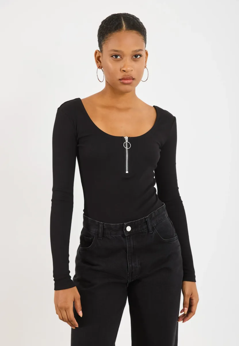 Langarmshirt - black