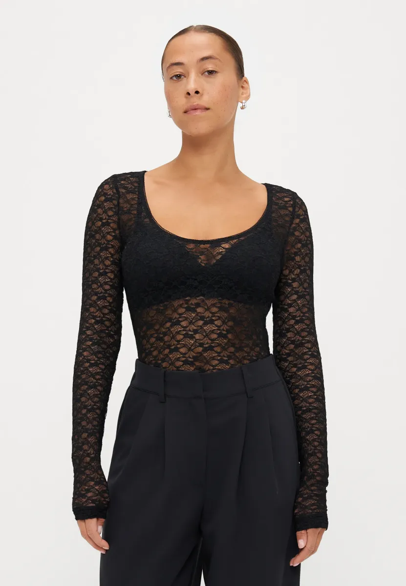 Langarmshirt - black