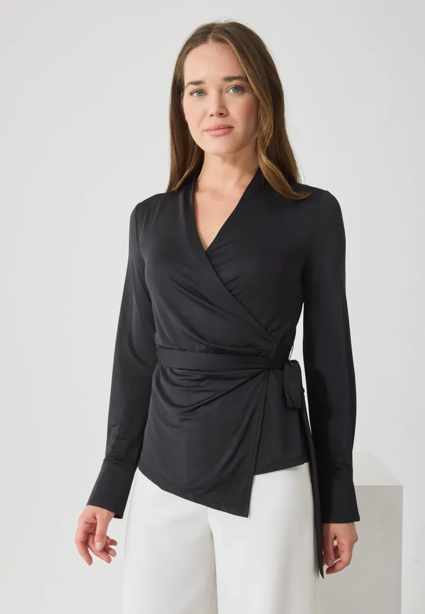 Langarmshirt - black