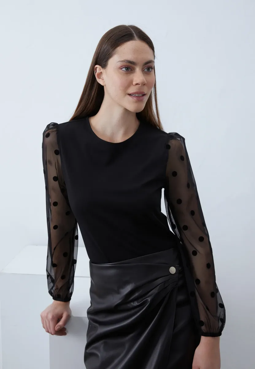 Langarmshirt - black