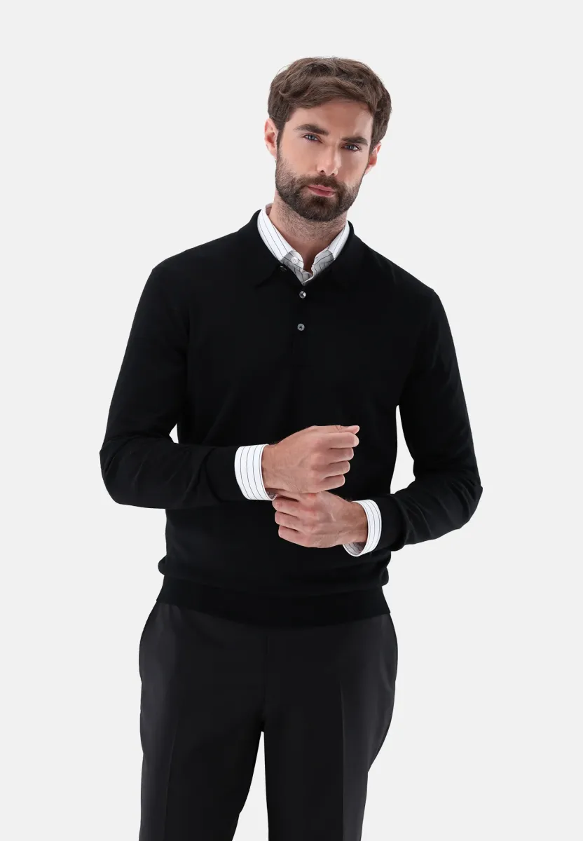 Langarmshirt - black