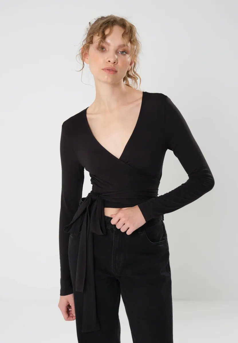 Langarmshirt - black