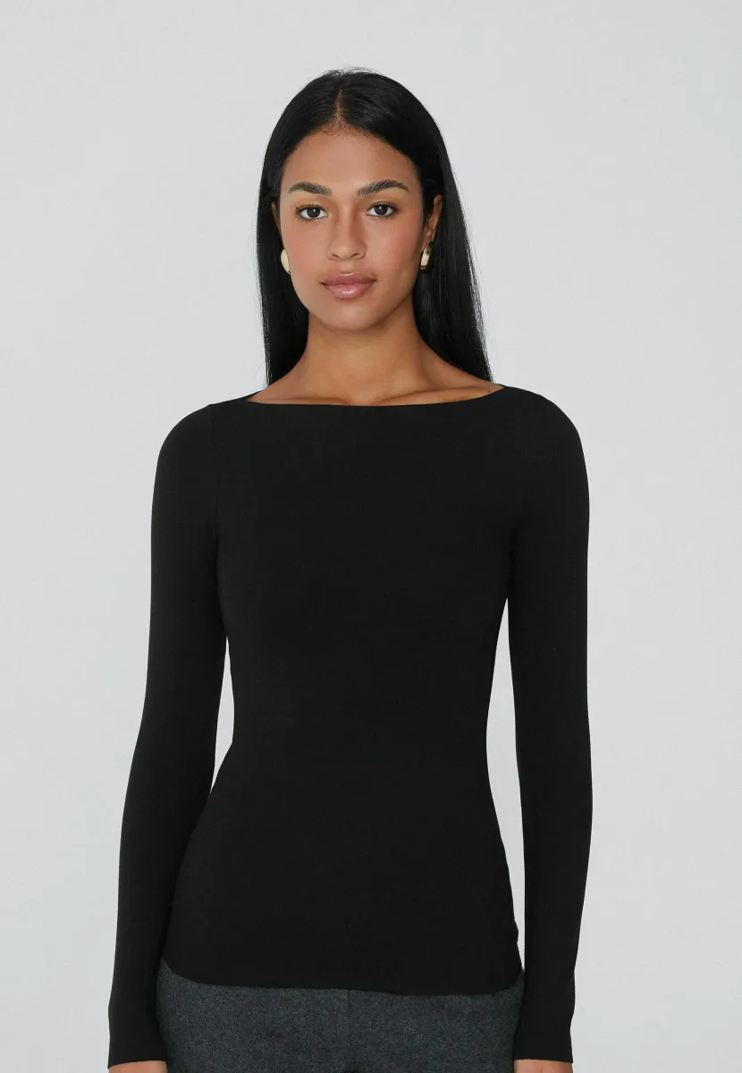 Langarmshirt - black