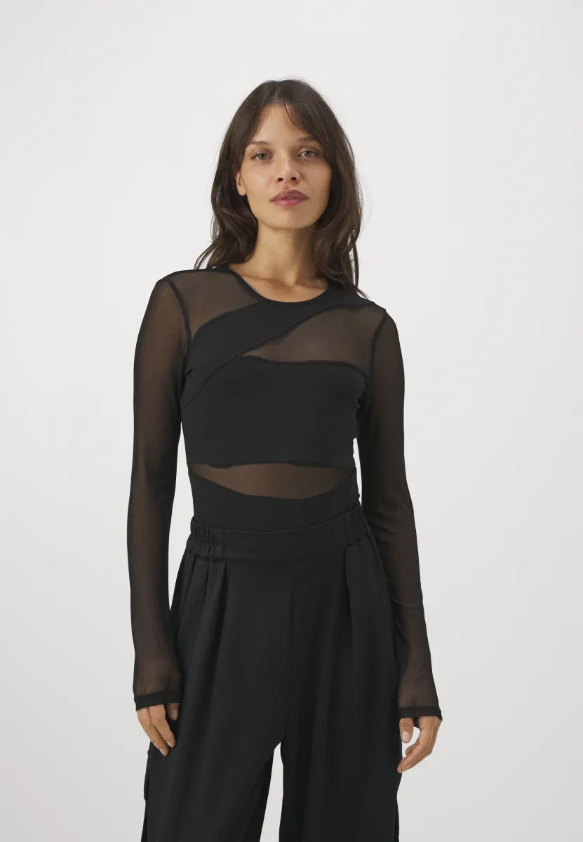 Langarmshirt - black