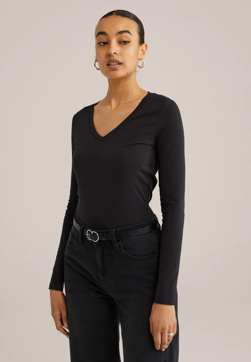 Langarmshirt - black