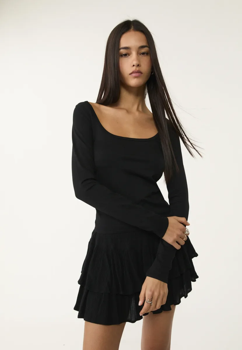 Langarmshirt - black