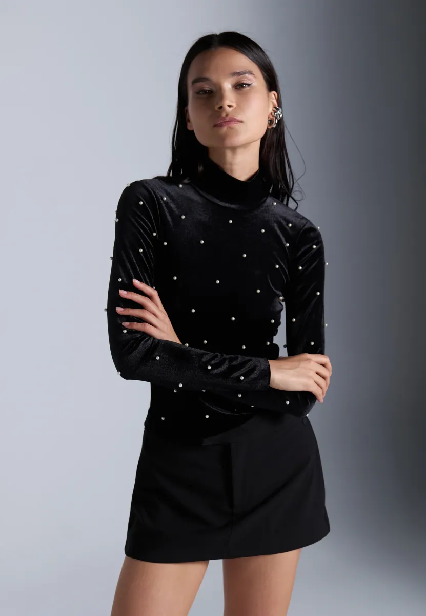 Langarmshirt - black