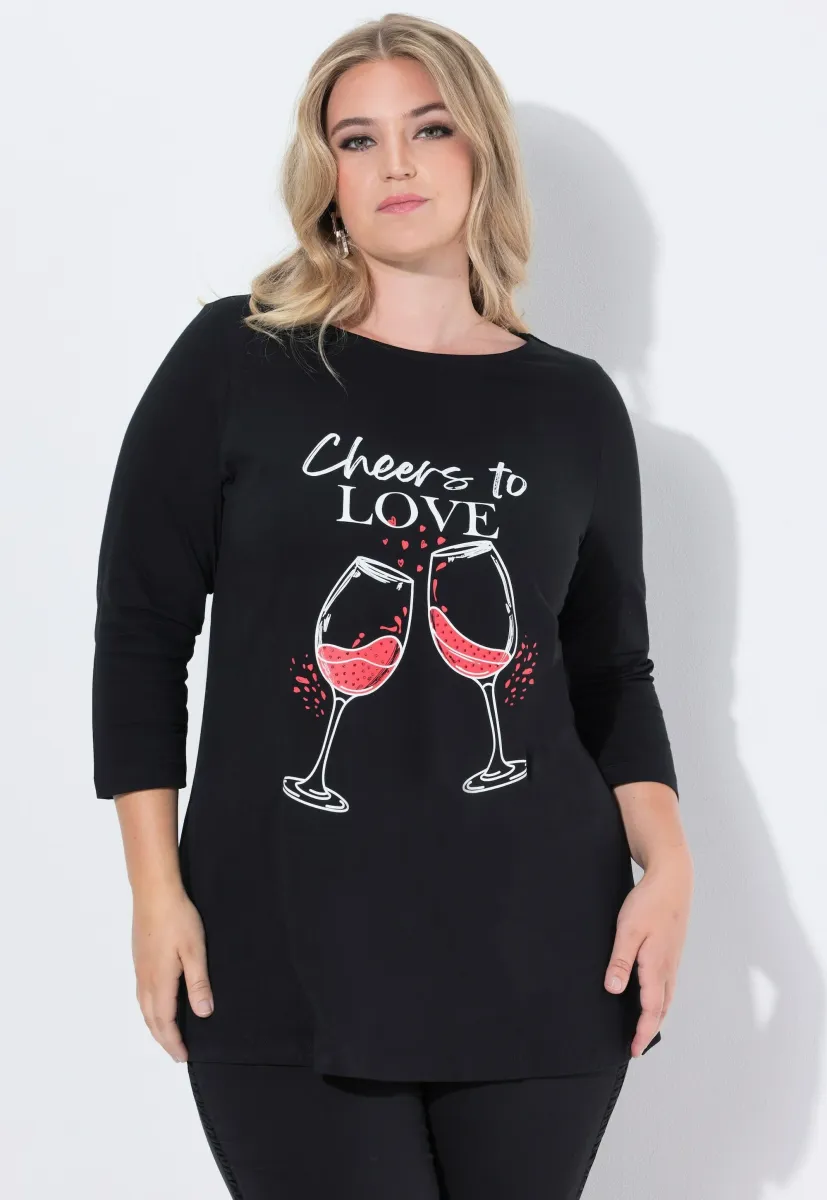 Langarmshirt - black