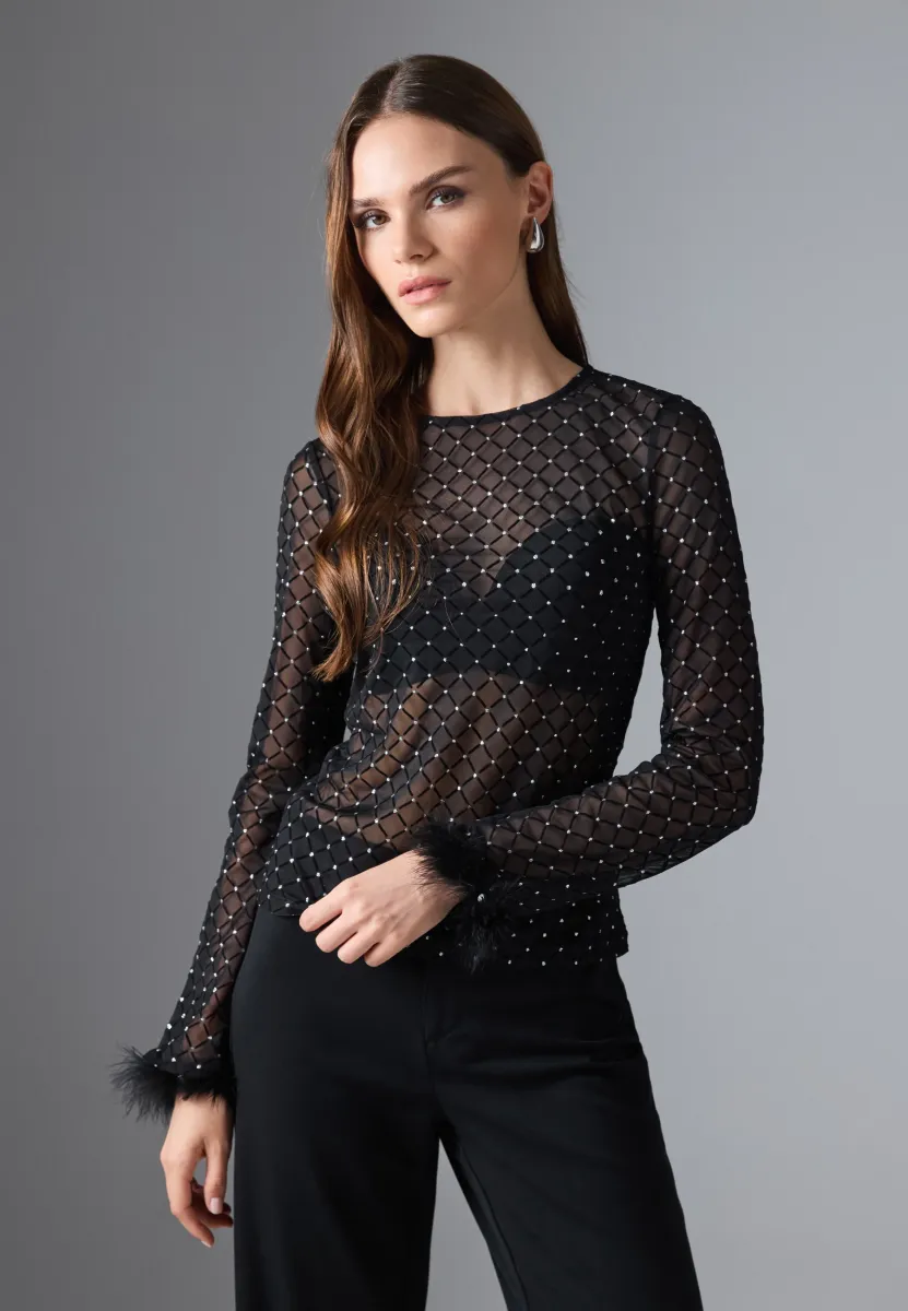 Langarmshirt - black