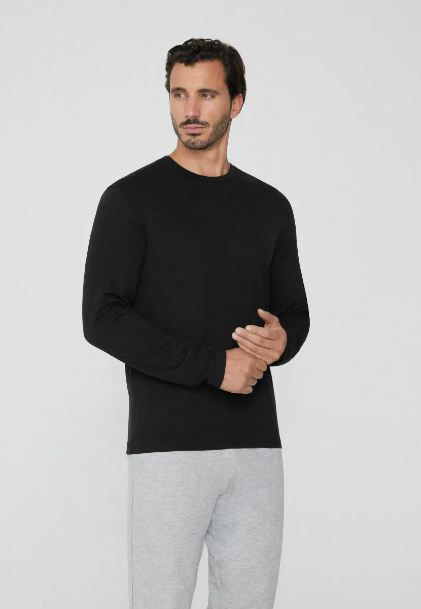 Langarmshirt - black