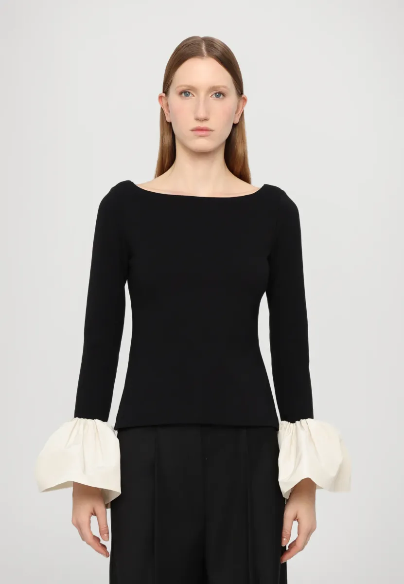 Langarmshirt - black/ivory