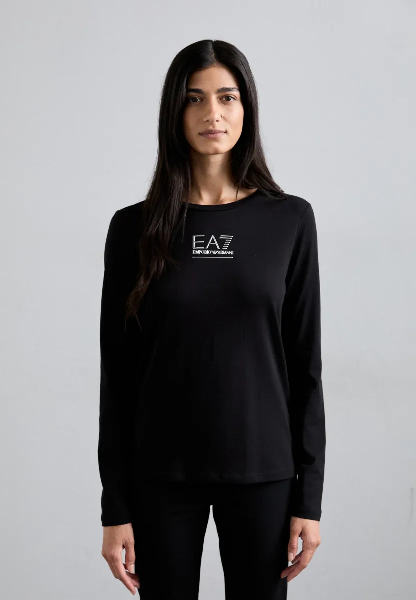 Langarmshirt - black/silver-coloured