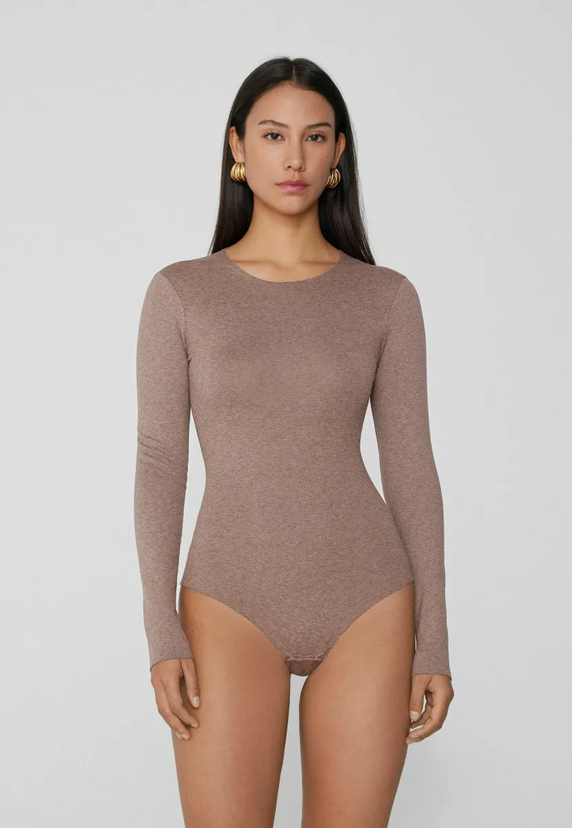 Langarmshirt - brown