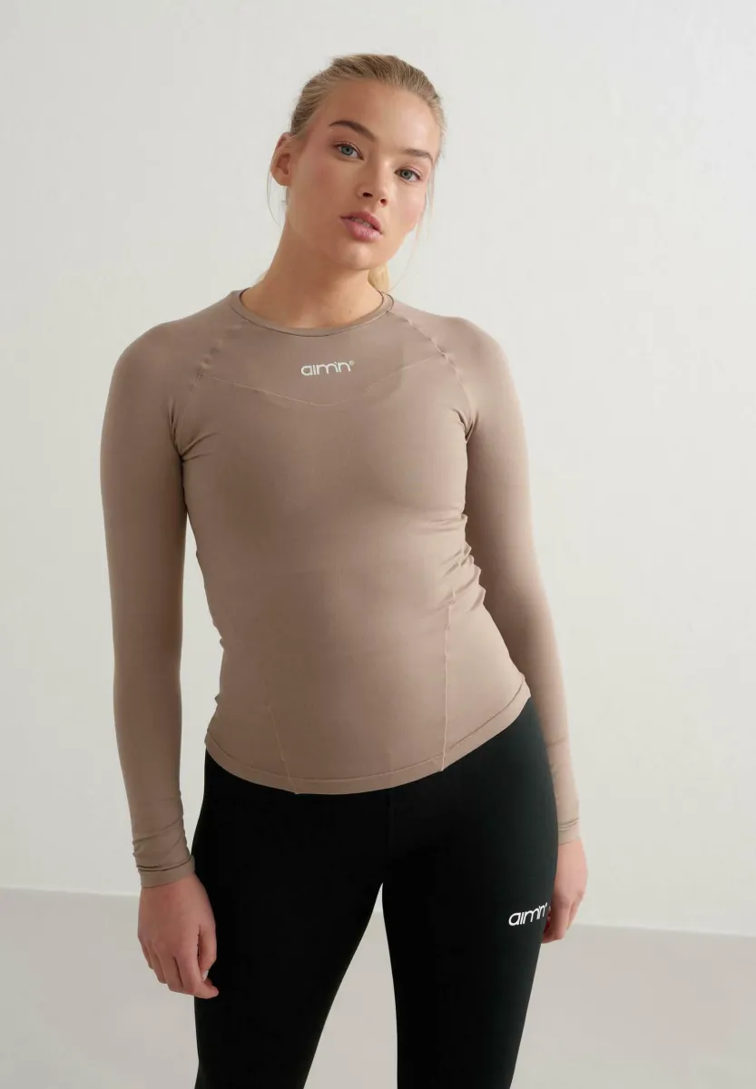 Langarmshirt - brown