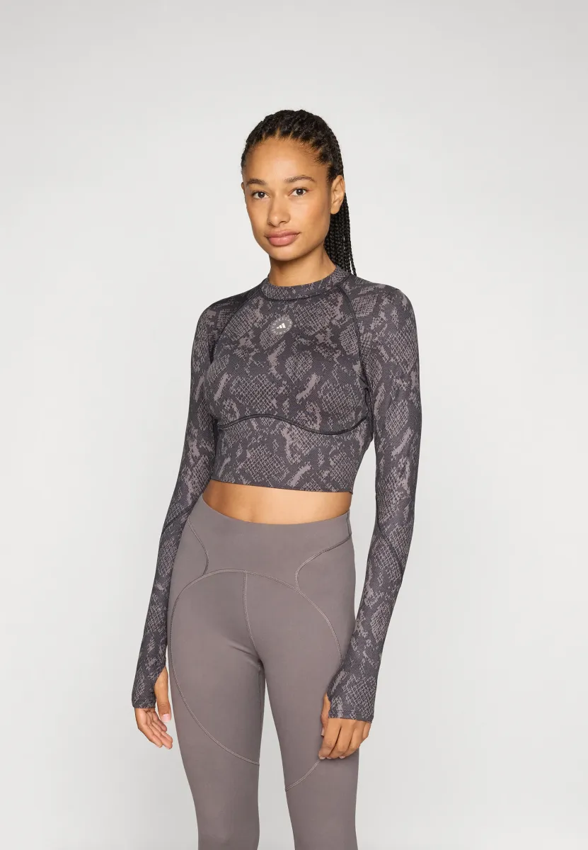 Langarmshirt - charcoal/black