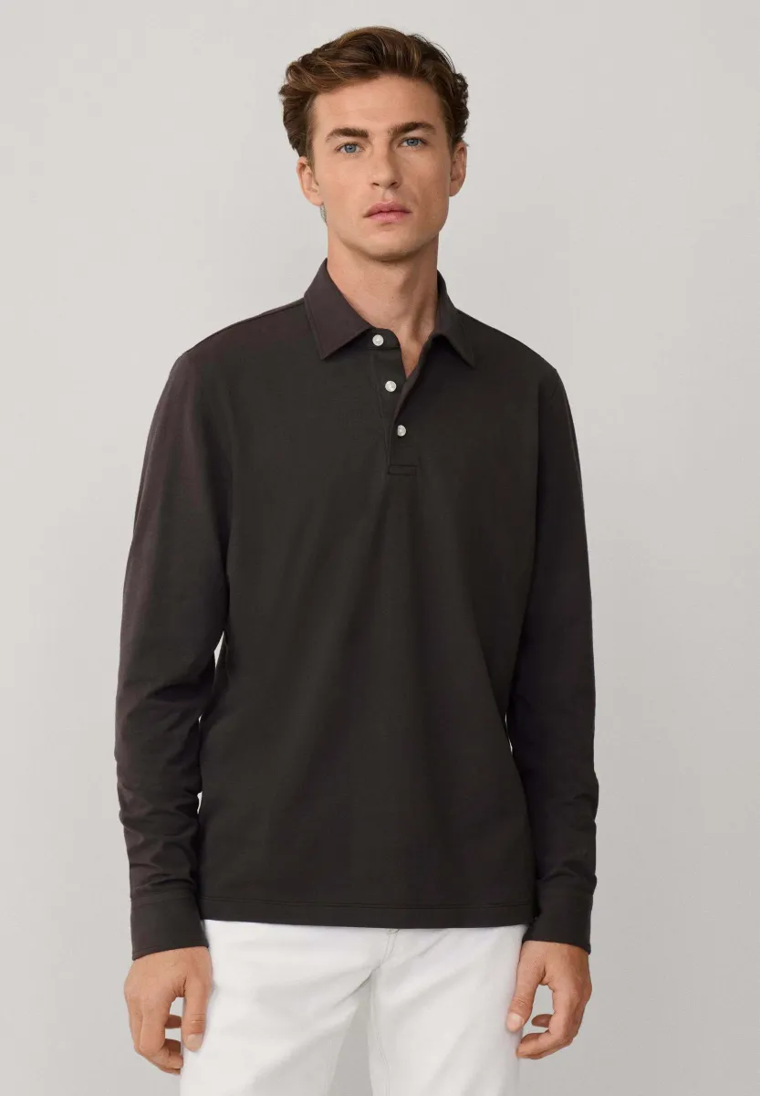 Langarmshirt - chocolate brown
