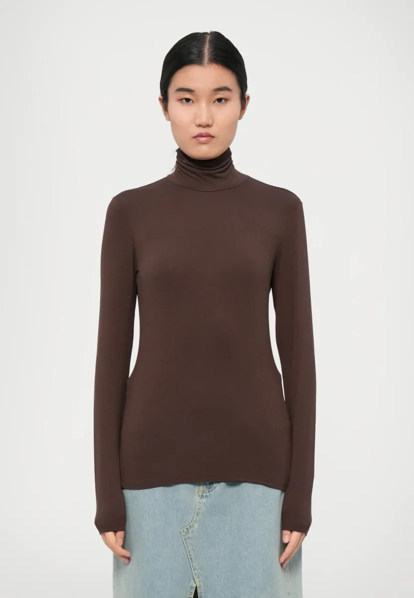 Langarmshirt - cioccolato