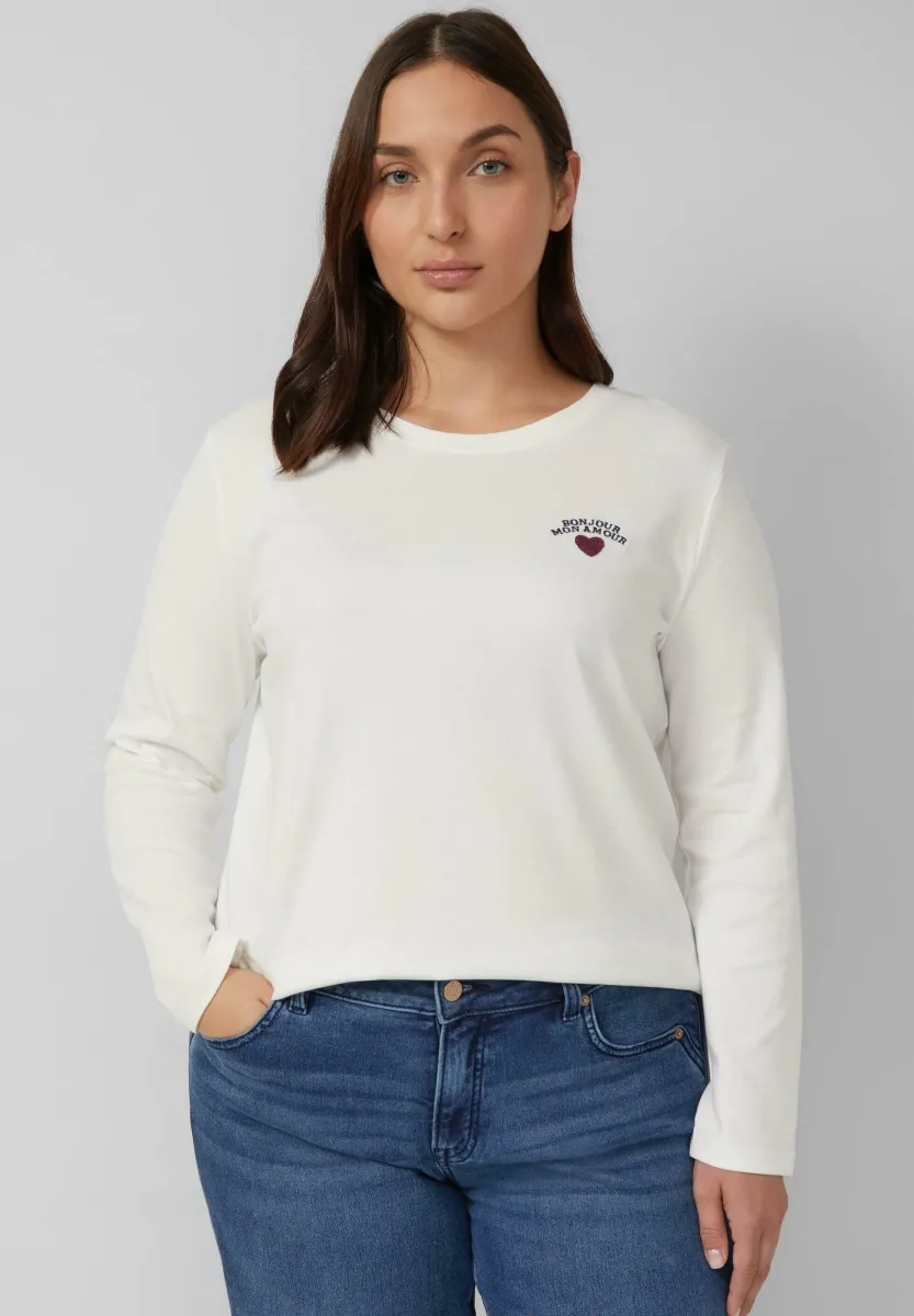 Langarmshirt - creme