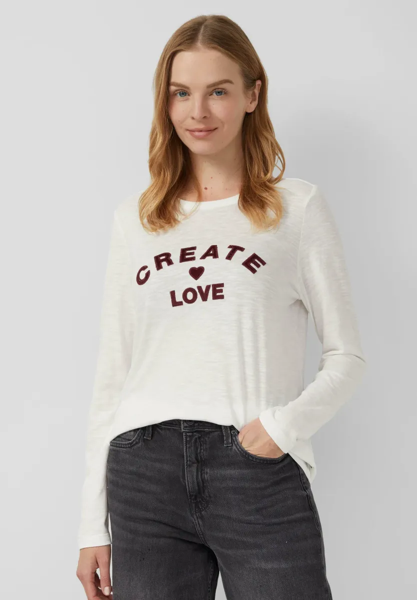 Langarmshirt - creme