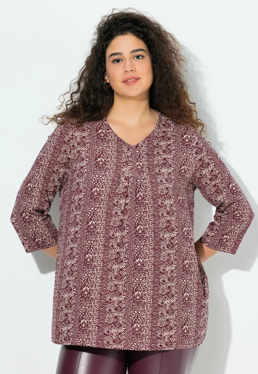 Langarmshirt - dark cherry red