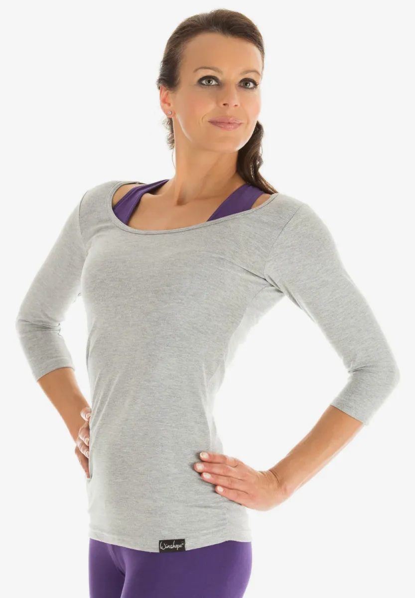 Langarmshirt - grey melange