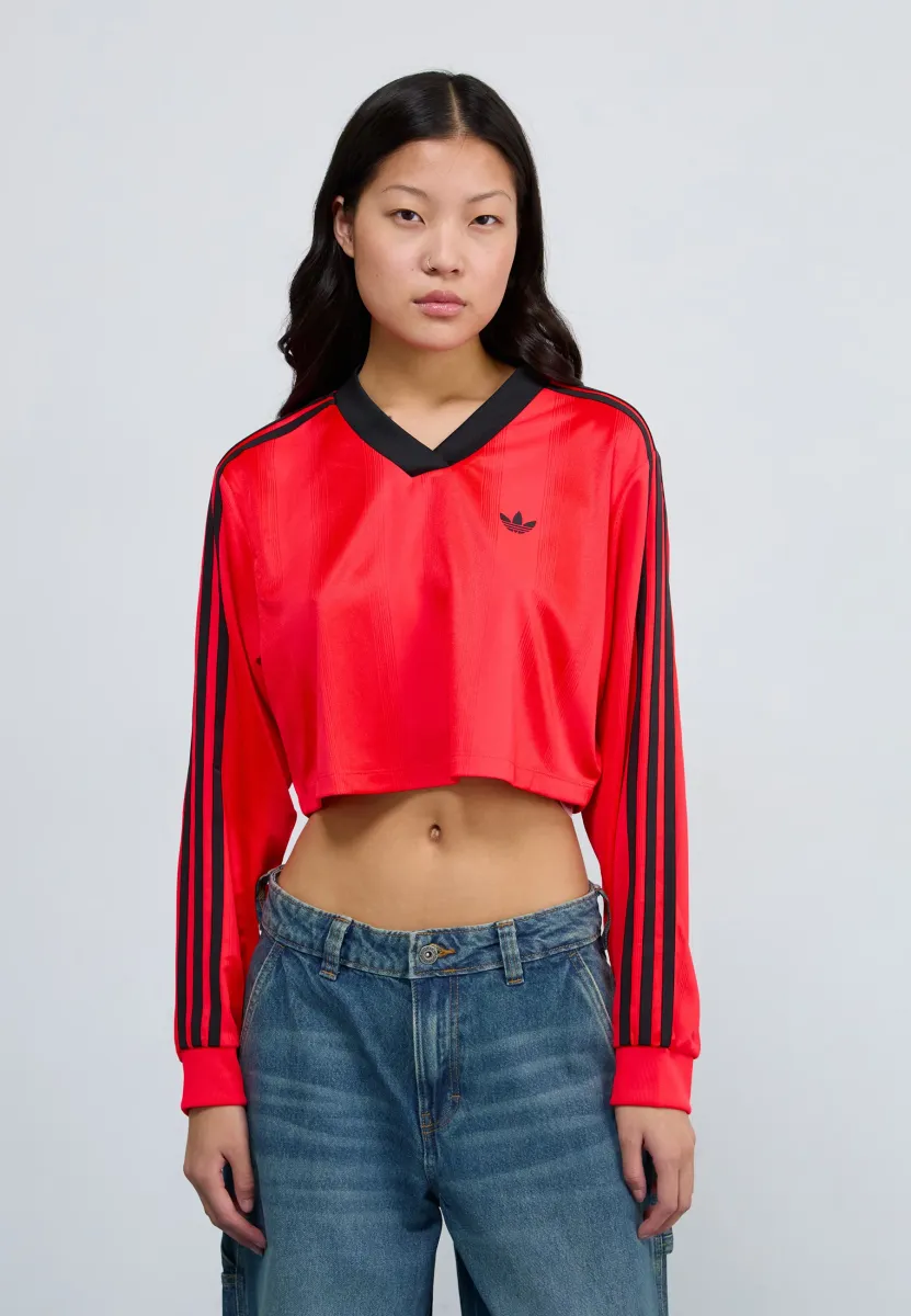 Langarmshirt - lucid red/black
