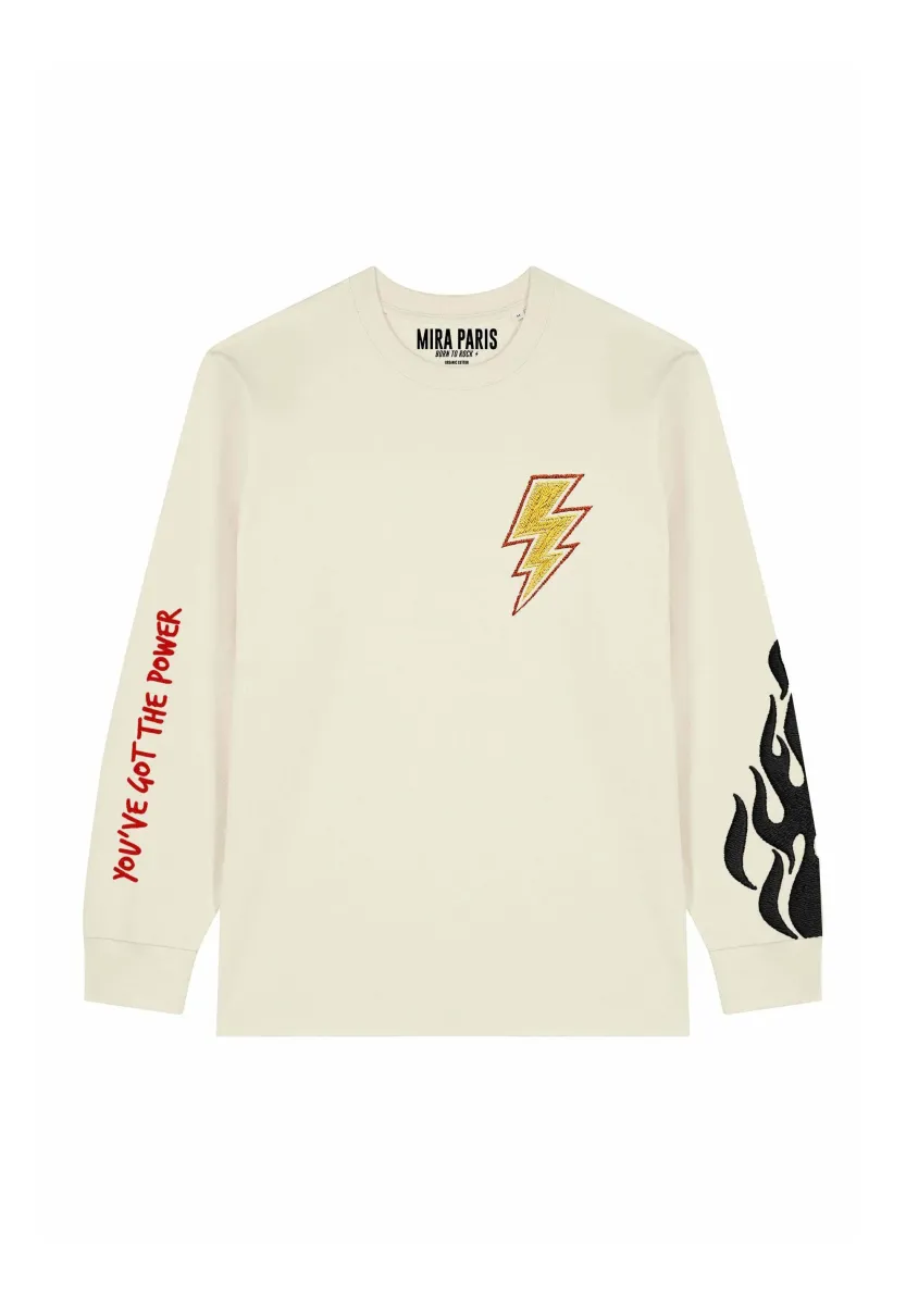 Langarmshirt - off-white