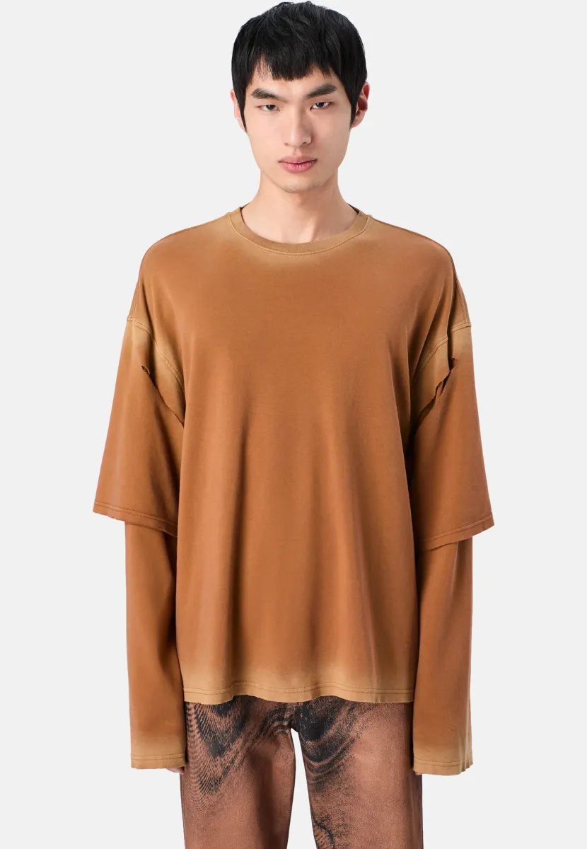 Langarmshirt - orange