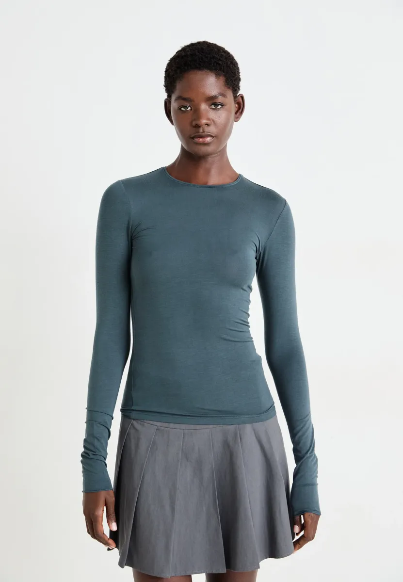 Langarmshirt - petrol